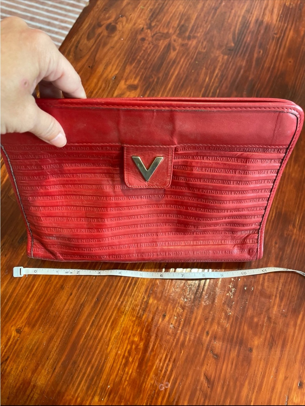 Red Valentino clutch bag or cosmetic bag. Vintage. - Gem
